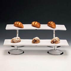Zicco Melamin Tepsili Teşhir Standı, 65x19x21 cm