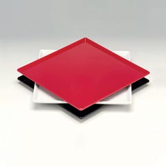 Zicco Melamin Teşhir Tabağı, Kare, 25x25 cm