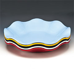Zicco Melamin Teşhir Tabağı, Papatya Model, 45x7 cm