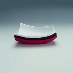 Zicco Melamin Teşhir Tabağı, Taş Model, 17x34,5x9 cm