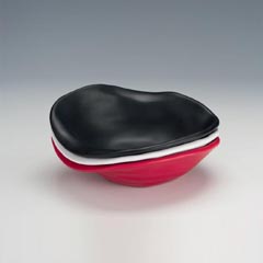 Zicco Melamin Teşhir Tabağı, Taş Model, 24x29x9 cm