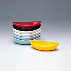 Zicco Mini Melamin Kayık Tabak, 7x15x3,5 cm, Beyaz