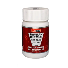 My Bake Bayrak Kırmızı Jel Gıda Boyası, 100 gr