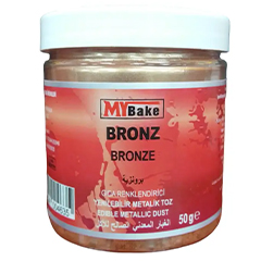My Bake Bronz Metalik Toz Gıda Boyası, 50 gr