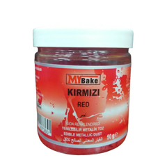 My Bake Kırmızı Metalik Toz Gıda Boyası, 50 gr