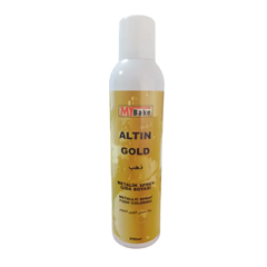 My Bake Metalik Sprey Gıda Boyası, Altın, 250 ml