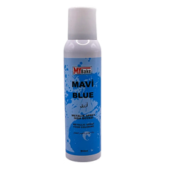 My Bake Metalik Sprey Gıda Boyası, Mavi, 250 ml