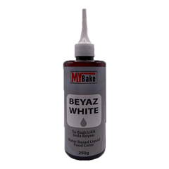 My Bake Su Bazlı Likit Gıda Boyası, Beyaz, 250 ml