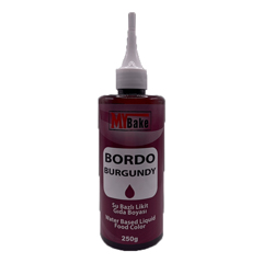 My Bake Su Bazlı Likit Gıda Boyası, Bordo, 250 ml