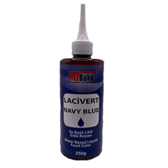 My Bake Su Bazlı Likit Gıda Boyası, Lacivert, 250 ml
