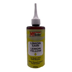 My Bake Su Bazlı Likit Gıda Boyası, Limon Sarı, 250 ml