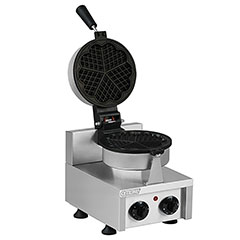 Omake WFL11 E12 Manuel Zamanlayıcılı Tekli Waffle Makinesi, Çiçek Model, Kalıp Çapı 17 Cm, Elektrikli