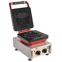 Omake WFL21 E12 Manuel Zamanlayıcılı Tekli Waffle Makinesi, Çiçek Model, Kalıp Çapı 19 Cm, Elektrikli