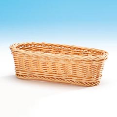 Zicco Oval Ekmek Sepeti, Plastik, 23x10x6,5 cm, Açık Renk