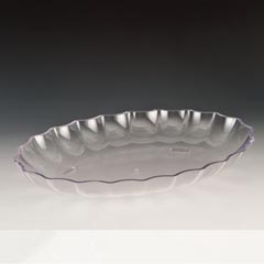 Zicco Oval Teşhir Tabağı, Polikarbon, 41,5x29,5x5,5 cm, Şeffaf