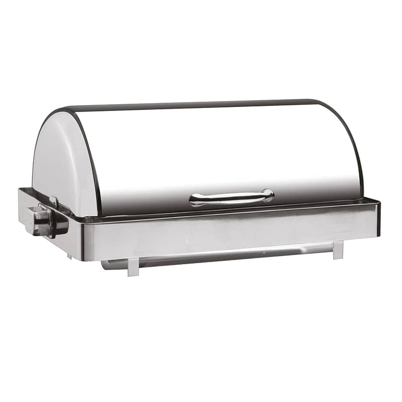 Öztiryakiler Chafing Dish, 180 Derece Açılır Kapak, Düz Ayak, Kızaklı