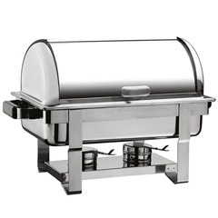 Öztiryakiler Chafing Dish, Yekpare Rolltop Kapak, Was Ayak Kızaklı, Isıtıcısız