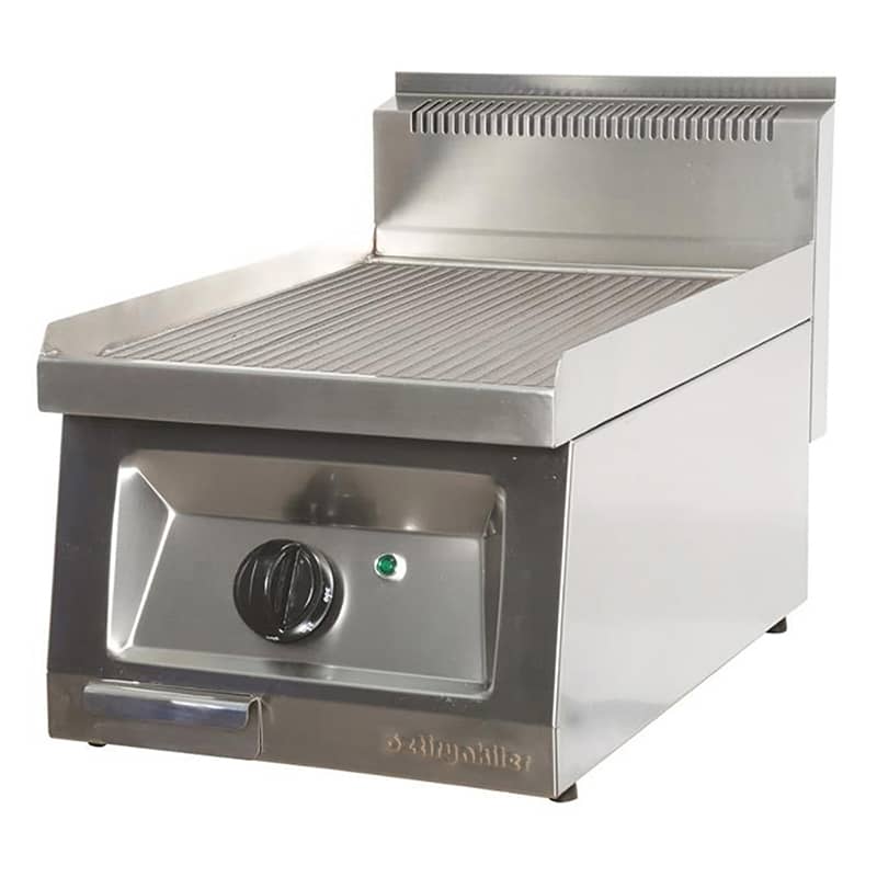 Öztiryakiler Elektrikli Grill Plate, Oluklu, Krom Kaplı, 40x65x30 cm, OGP 4065 N C
