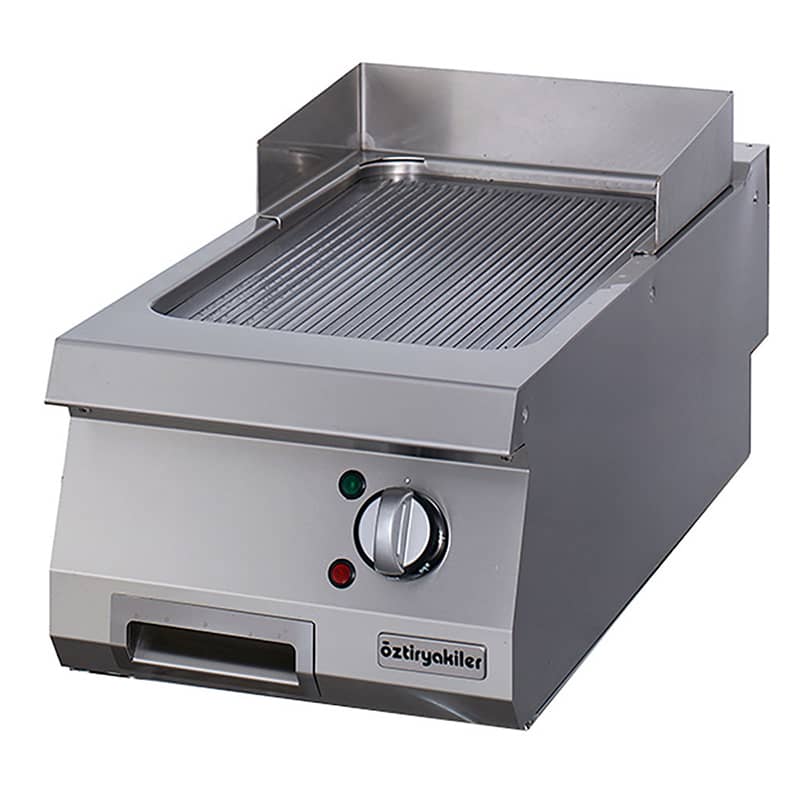 Öztiryakiler Elektrikli Grill Plate, Oluklu, Krom Kaplı, 40x90x30 cm, OGE 4090 N C
