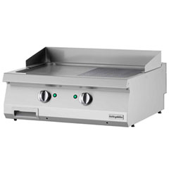 Öztiryakiler Elektrikli Grill Plate, Yarı Oluklu, 80x70x30 cm, OGE 8070 1/2 N