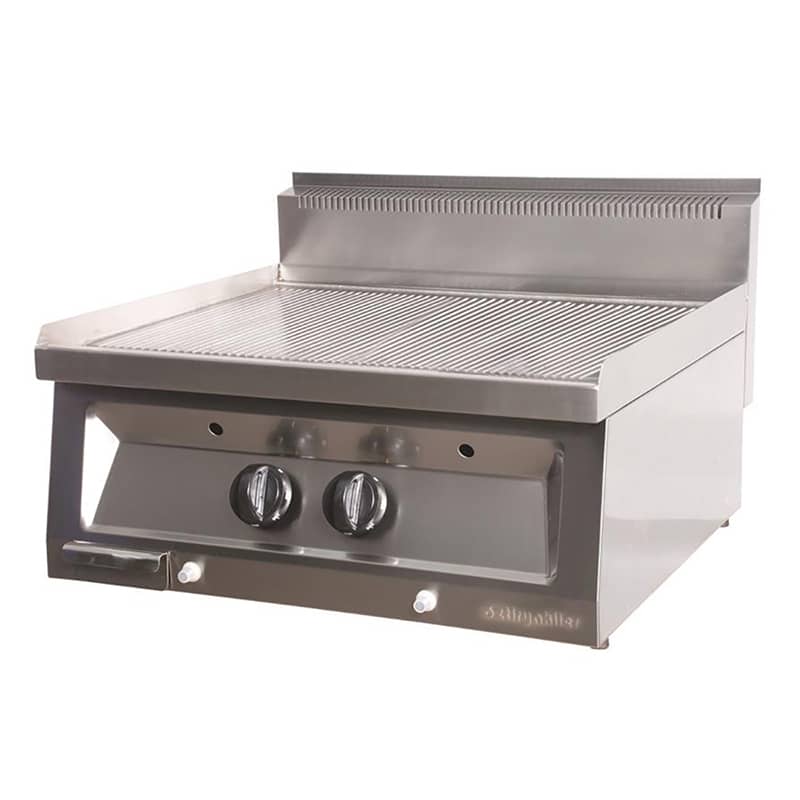 Öztiryakiler Gazlı Grill Plate, Oluklu, 70x65x30 cm,OGPG 7065 N PS