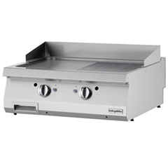Öztiryakiler Gazlı Grill Plate, Yarı Oluklu, 80x70x30 cm, OGG 8070 1/2 N