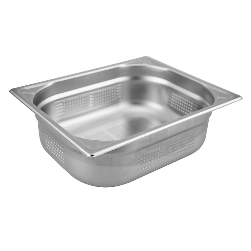 Öztiryakiler Köşe Desenli Delikli Gastronom Küvet, 20 cm, GNP 1/2
