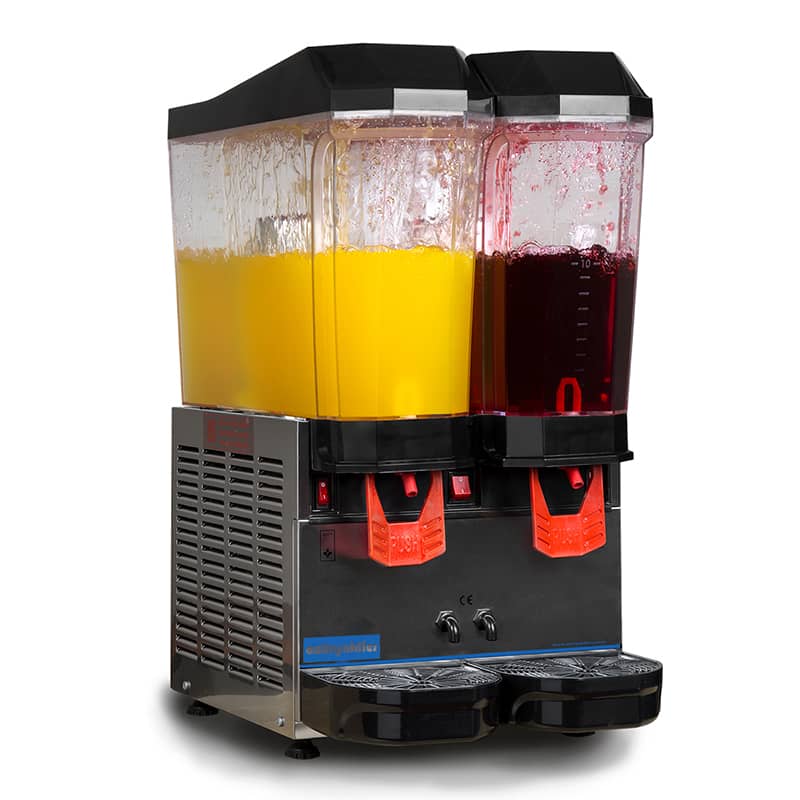 Öztiryakiler Şerbet Soğutma Makinesi, Çift Karıştırıcılı, 20+20 lt