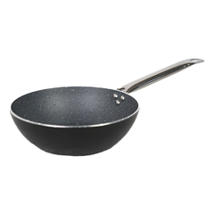 Öztiryakiler Stone Wok Tava, Saplı, Granit, 30 Cm