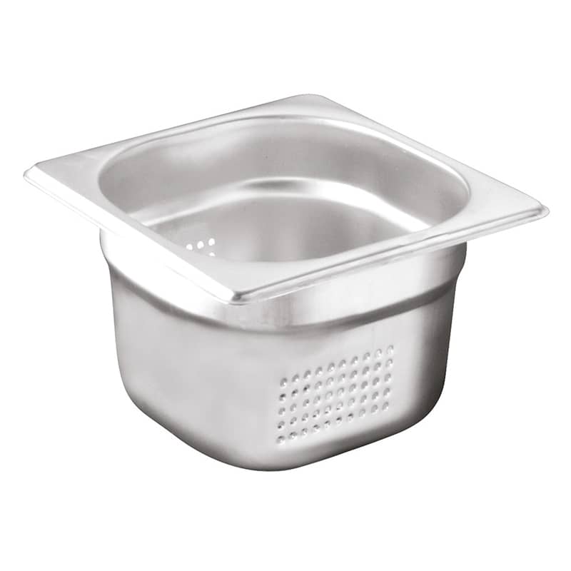 Öztriyakiler Delikli Gastronom Küvet, 10 cm, GNP 1/6