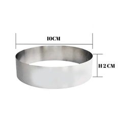 Beysa Pasta Çemberi Pandispanya  Inox 10 Cm H2