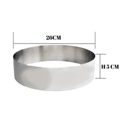 Beysa Pasta Çemberi Pandispanya Inox 26 Cm H5
