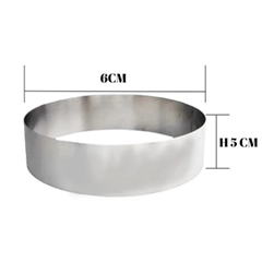 Beysa Pasta Çemberi Pandispanya Inox 6 Cm H5