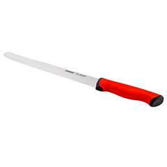 Pirge Duo Ekmek Bıçağı Pro 22,5 cm, Dişli, Kırmızı