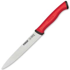 Pirge Duo Sebze Bıçağı Sivri 12 cm, Kırmızı