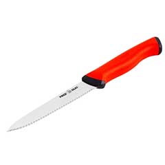 Pirge Duo Sebze Bıçağı Sivri 13,5 cm, Dişli, Kırmızı