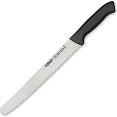 Pirge Ecco Pro Ekmek Bıçağı, Dişli, 22.5 cm, Siyah