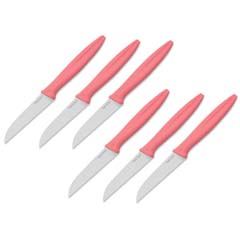 Pirge Pure Line Meyve Bıçağı Seti, 6 adet x 9 cm, Pembe
