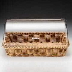 Zicco Polikarbon Roll Top Kapaklı Sepet, 55x35x10 cm