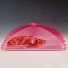 Zicco Polikarbon Tepsili Muhafaza Kabı, Akrilik Kapaklı, 35x55 cm, Pembe
