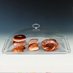 Zicco Polikarbon Tepsili Muhafaza Kabı, Akrilik Kapaklı, 55x35x17 cm (ZCP.153.G+ZCP.153.P)