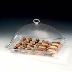 Zicco Polikarbon Tepsili Muhafaza Kabı, Akrilik Kapaklı, Gn 1/2, 28x34x17 cm (ZCP.707+ZCP.709)