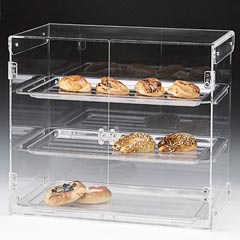 Zicco Polikarbon Tepsili Teşhir Standı, 3 Katlı, 57x38x50 cm