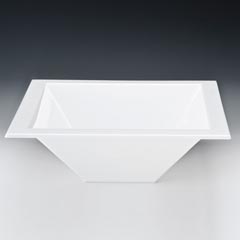 Zicco Polikarbon Teşhir Kasesi, 44,5x44,5x15,5 cm, Şeffaf