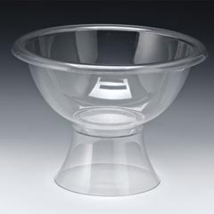 Zicco Polikarbon Teşhir Kasesi, Ayaklı, 35 cm, Şeffaf