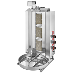 Remta D06(M) Döner Ocağı, Üstten Motorlu, 3 Radyanlı, LPG'Lİ, 30 kg Kapasiteli