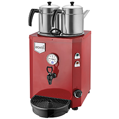 Remta DE11 Jumbo Çay Makinesi, Elektrikli, 2 Demlikli, 23 Litre Kapasiteli , Kırmızı