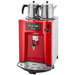 Remta DE11P Premium Jumbo Çay Makinesi, Elektrikli, 3 Demlikli, 23 lt, Kırmızı