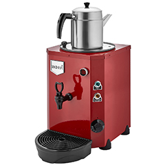 Remta DE14 Mini Jumbo Çay Makinesi, Elektrikli, Tek Demlikli, 9 Litre Kapasiteli , Kırmızı