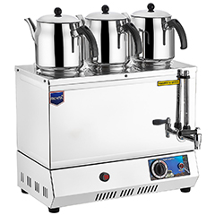 Remta EP03 55 Model Çay Ocağı, Elektrikli, Pleytsiz, 3 Demlikli, 34 Litre Kapasiteli